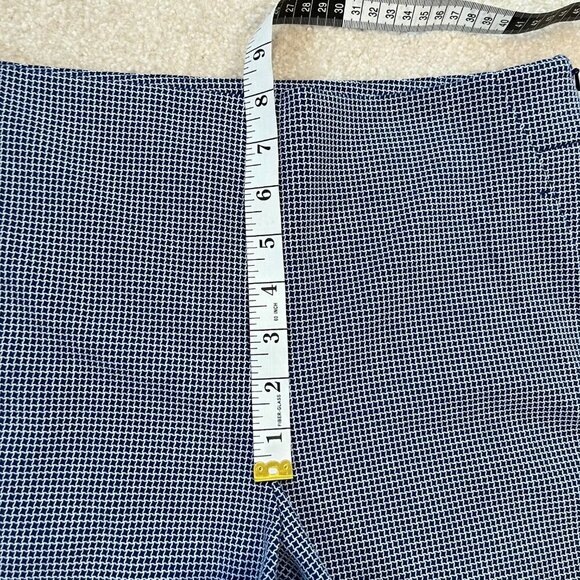 Banana Republic Factory Blue & White Check Shorts - Size 6 - Picture 8 of 10